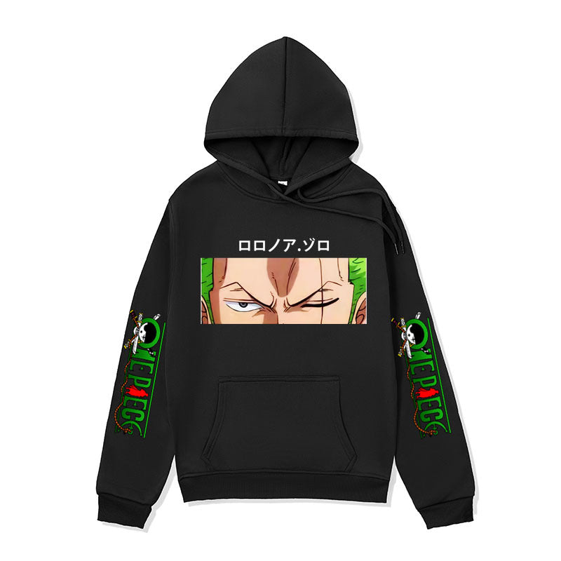 Anime Hoddies One Piece Series Sweater Men Sauron Print Fall Winter Coat