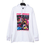 Vlone Hoodie Autumn And Winter Pink Large V Hooded Sweater