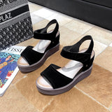 Platform Heels for Women Summer Muffin Peep Toe High Heels