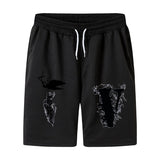 Vlone Shorts Summer Printed Casual Loose Plus Size Sports