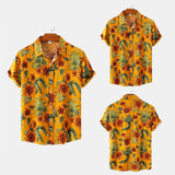 Camp Collar Shirt Floral Short Sleeve Shirt