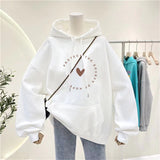 Bearbrick Hoodie Hooded Autumn Sweater Slimming Oversize Ladies