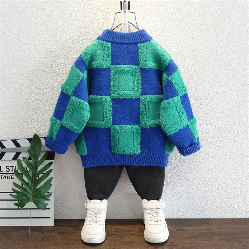 Toddler Boys Sweater Boys' Sweater Autumn Winter Sweater Handsome
