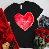 Valentine's Day T Shirt Short Sleeve Large Size T-shirt Printed Summer Top