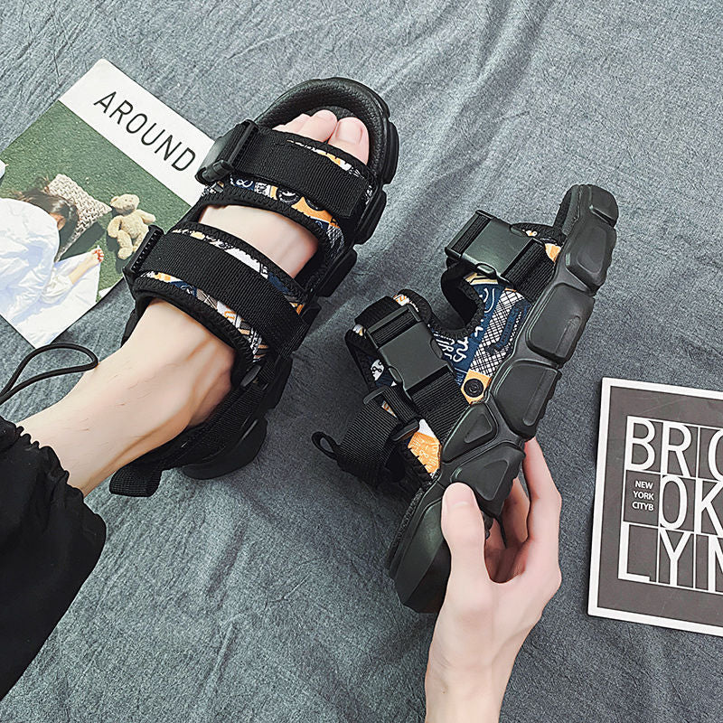 Men's Sandals Indoor and Outdoor Beach Sandals Sport Flip Flops Comfort Casual Sandal Summer Men's Casual Beach Shoes