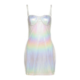 Music Festivals Rave Outfits Dress Spring and Summer Women's Clothing Fashion Backless Slim Dress