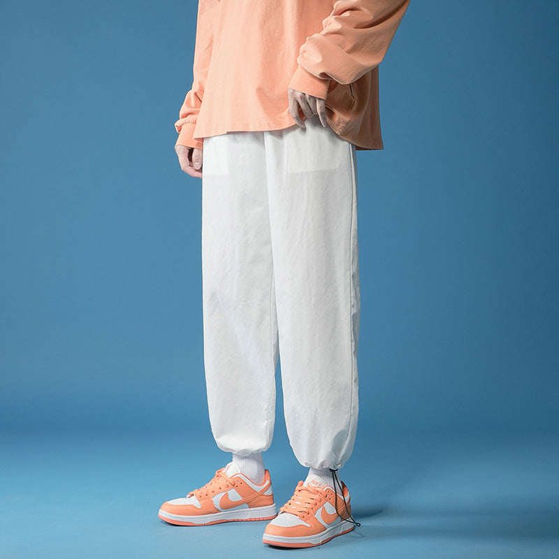 Men's Pants Autumn Solid Color Casual Men