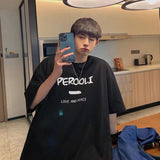 Men T-Shirts Half Sleeve Hip Hop Loose