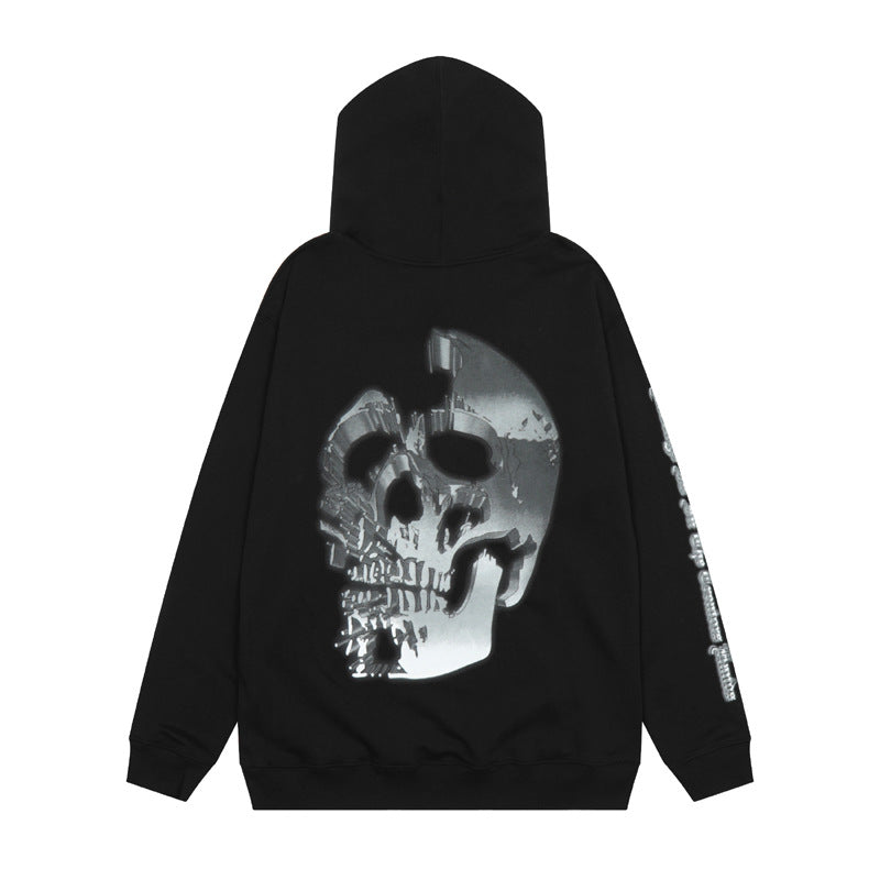 Revenge Hoodie Avengers Print Skull Hooded Sweater Terry
