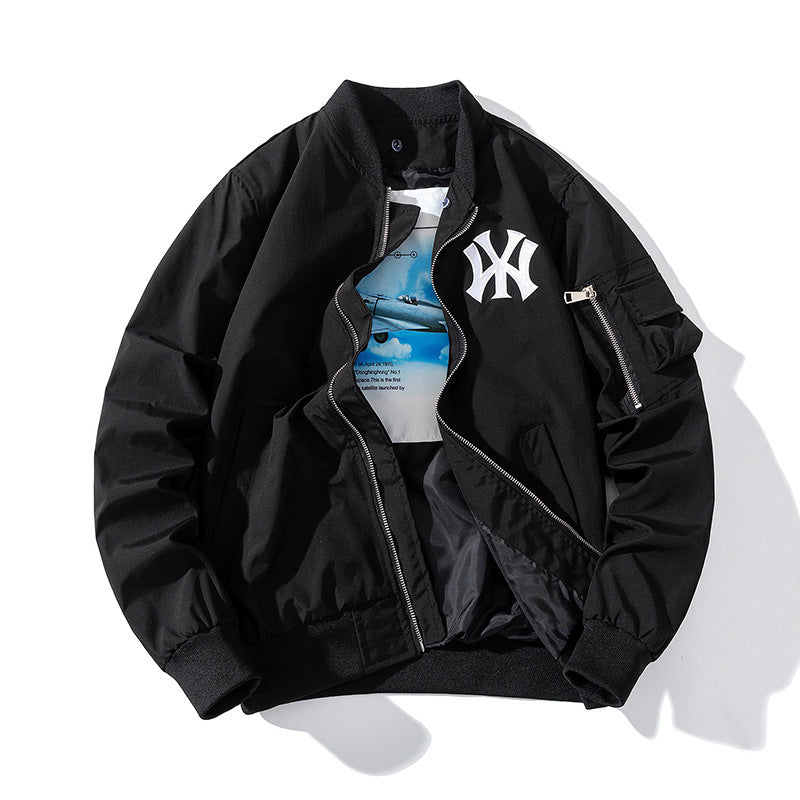 Varsity Jacket Spring Embroidery Hip Hop Baseball Uniform Jacket Coat