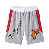 Vlone Shorts Printed Shorts Men'S Summer Cotton Casual Beach Pants