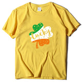 Valentine 'S Day T Shirt Large Size T-shirt Men 'S And Women 'S Short Sleeve Lucky Printed Summer