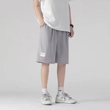 Men White Shorts Men's Summer Straight Loose Casual Pants Sports Pants