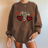 Valentine's Day T Shirt Wish Sweaters Women's Clothing Heart Printing Fleece Sweater Female