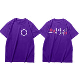 Squid Game Costume Casual Printed Men's and Women's Short Sleeve T-shirt