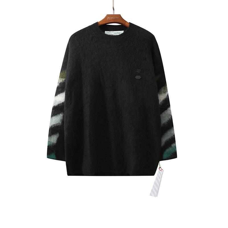 Off White Sweater Large Size Casual Arrow Men Owt