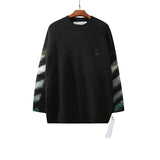 Off White Sweater Large Size Casual Arrow Men Owt