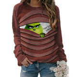Men and Women Grinch Sweater Christmas Casual Sweatshirt
