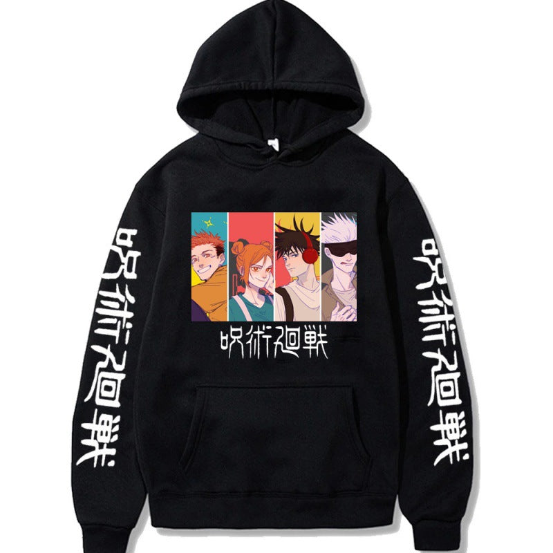 Anime Hoddies Five Wu Student Tops Casual Sweatshirt
