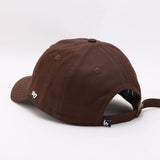 Dodgers and Yankees Baseball Cap Female Summer Embroidered NY Peaked Cap Casual Brown