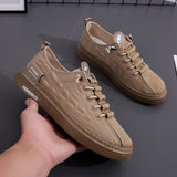 Flat Shoes Summer Breathable Board Shoes Men's Cavas Shoes