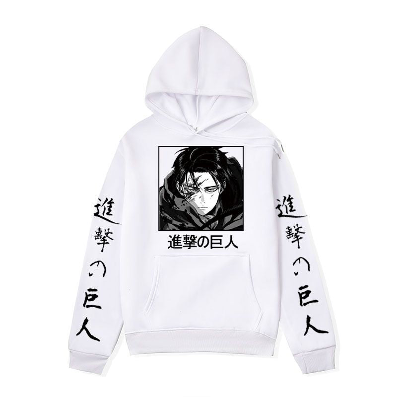 Anime Hoddies Brushed Hoody Autumn and Winter Attack on Titan Series Hoodie Jacket Men