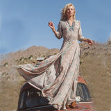 Gypsy Style Dresses Chiffon Print
