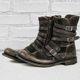Western Shoes round Toe Vintage Men's Men's Boots