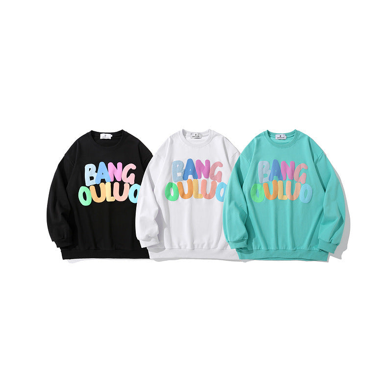 Man Fall Outfits Autumn and Winter round Neck Sweater Men & Women Trendy Loose