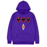 Squid Game Costume One Two Three Wooden Man Hooded Sweater