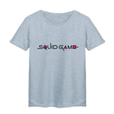 Squid Game Costume Wooden Man Printed Shirt Short Sleeve T-shirt