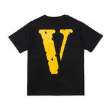Vlone T Shirt Spring And Summer Big Letter Hip-Hop Street Round Neck Short Sleeve T-Shirt