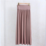 MIDI Mauve Skirt Women's Summer Slim Bottoming Skirt Long Skirt