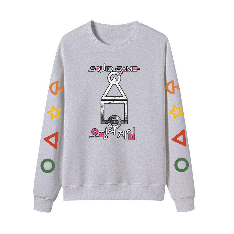Squid Game Costume Crew Neck Casual Hooded Sweater for Men and Women