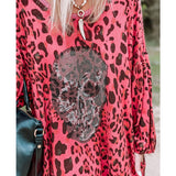Kendall Jenner Wedding Guest Dress Leopard Print Long Sleeve Casual