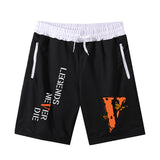 Vlone Shorts Printed Shorts Men'S Summer Cotton Casual Beach Pants