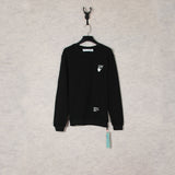 Off White Sweatshirts Printed Crew Neck Sweatshirt Ow Loose Bottoming Shirt