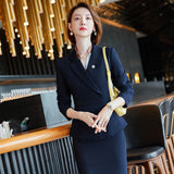 Interview Suit Women Goddess Long Sleeve Suit Suit Women's Autumn and Winter Overalls