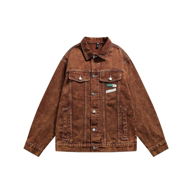Men Denim Jackets Fall Jacket Men's and Women's Loose Casual Denim Jacket
