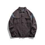 Man Fall Outfis Autumn Clothes Creative Stitching Casual Workwear Jacket Loose Street Hip Hop Top