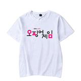 Squid Game Costume Printed Short-Sleeved T-shirt
