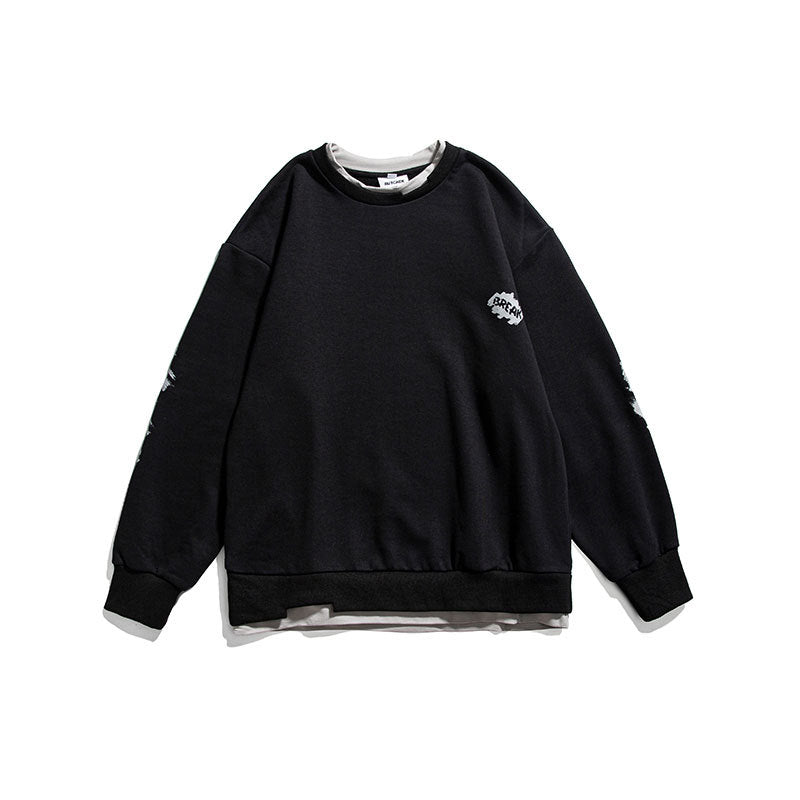 Crew Neck Sweatshirts for Men Men's Autumn Wear Printed Crew Neck Sweatshirt Casual