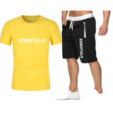 Fog Fear Of God T Shirt & Shorts 2 Piece Set Men'S Summer T-Shirt Sports Short Sleeve Casual