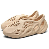 Mens Slide Summer Shoes Men'S Ins Trendy Couple Plus Size 46 Roman Sandals Beach Shoes