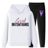 Vlone Hoodie & Pants 2 Piece Set Casual Loose Hoodie Sweatshirt
