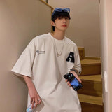 Men T-Shirts Printed Loose Half Sleeve