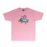Ice Cream Running Dog T Shirt Loose Printed Audio Rap T-shirt