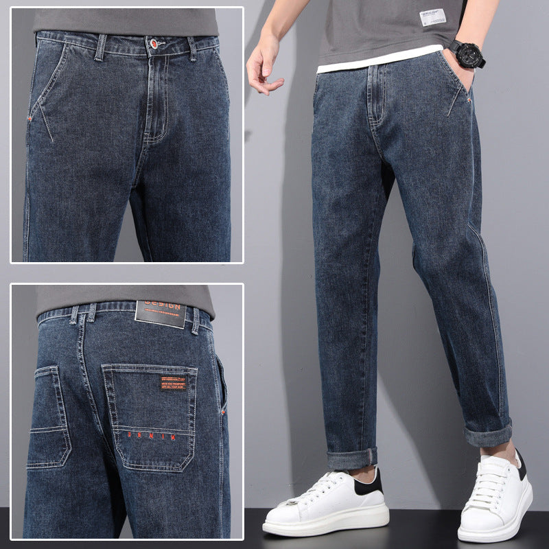 Cuffed Cargo Pants Men Spring and Autumn Leisure Trendy Men's Clothing