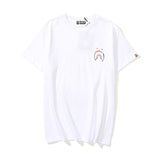 Bathing Ape T Shirt Cartoon Round Neck Summer Printed Large Size Short Sleeve Casual