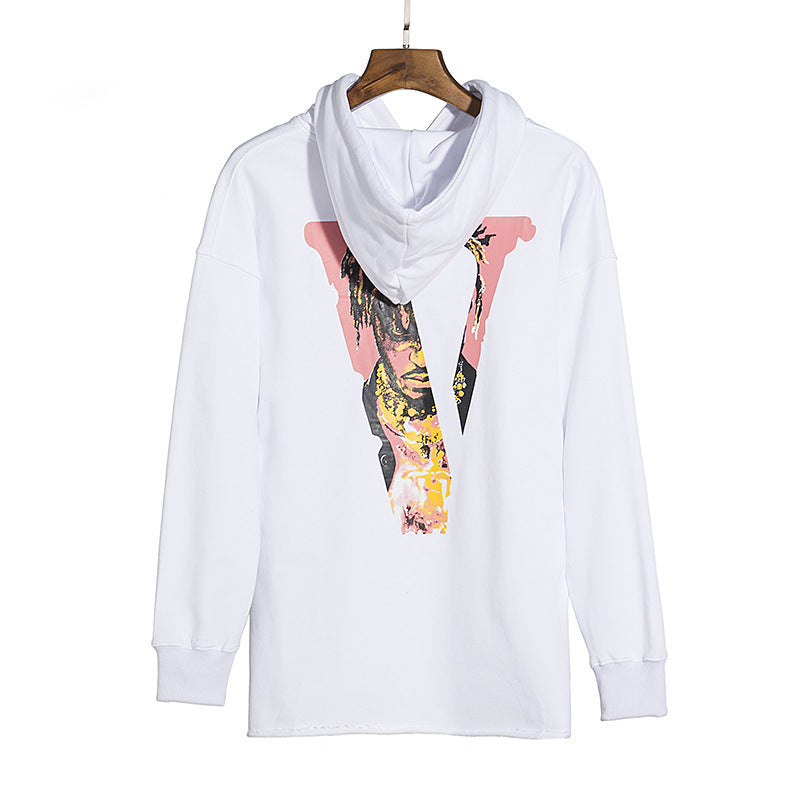 Vlone Hoodie Autumn And Winter Large V Casual Men'S And Women'S Hooded Sweater